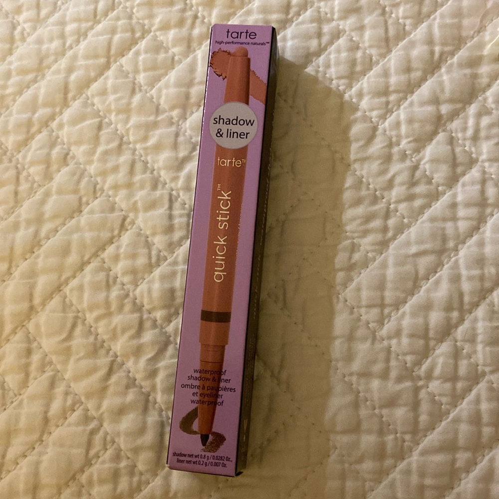 NEW Tarte waterproof shadow & liner quick stick